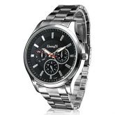 Aço Quartz Relógio de pulso analógico dos homens #00574082