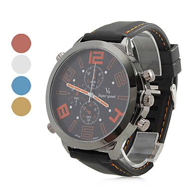 Relógio Casual de Silicone para Homem #00361233